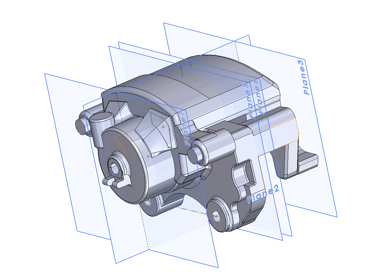 SolidWorks caliper model