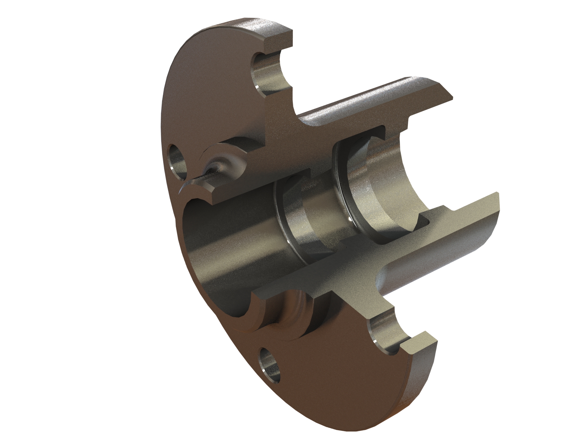 Hub cross-section render