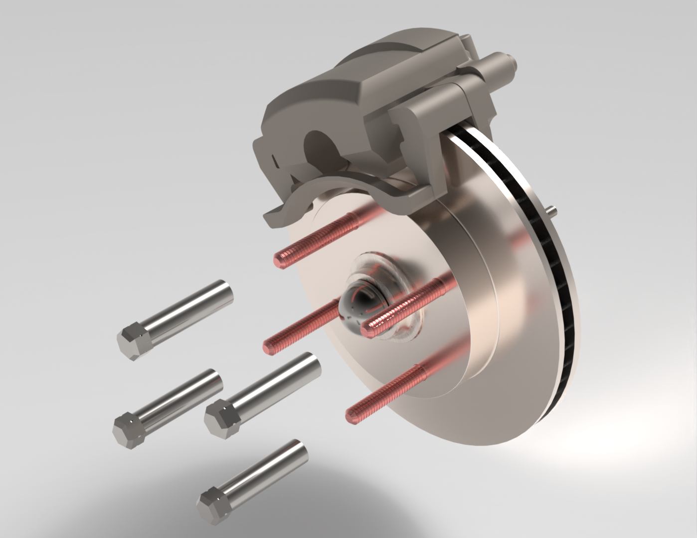 Brake conversion kit CAD render