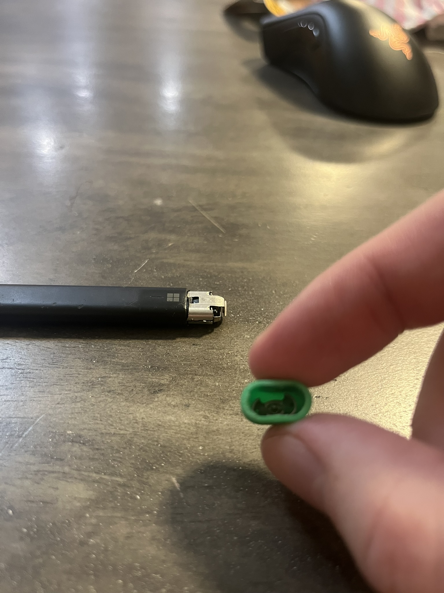 Stylus pen cap reprint